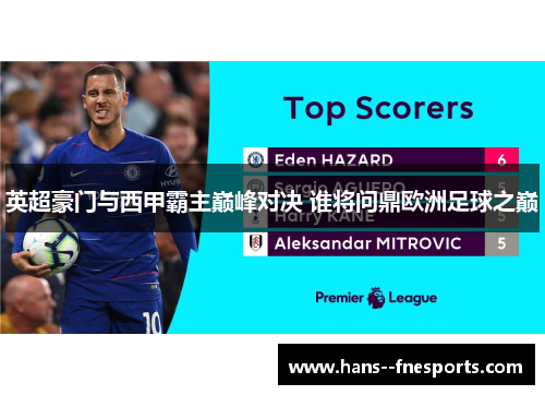 英超豪门与西甲霸主巅峰对决 谁将问鼎欧洲足球之巅